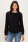 Black Nursing Layered Knit Top