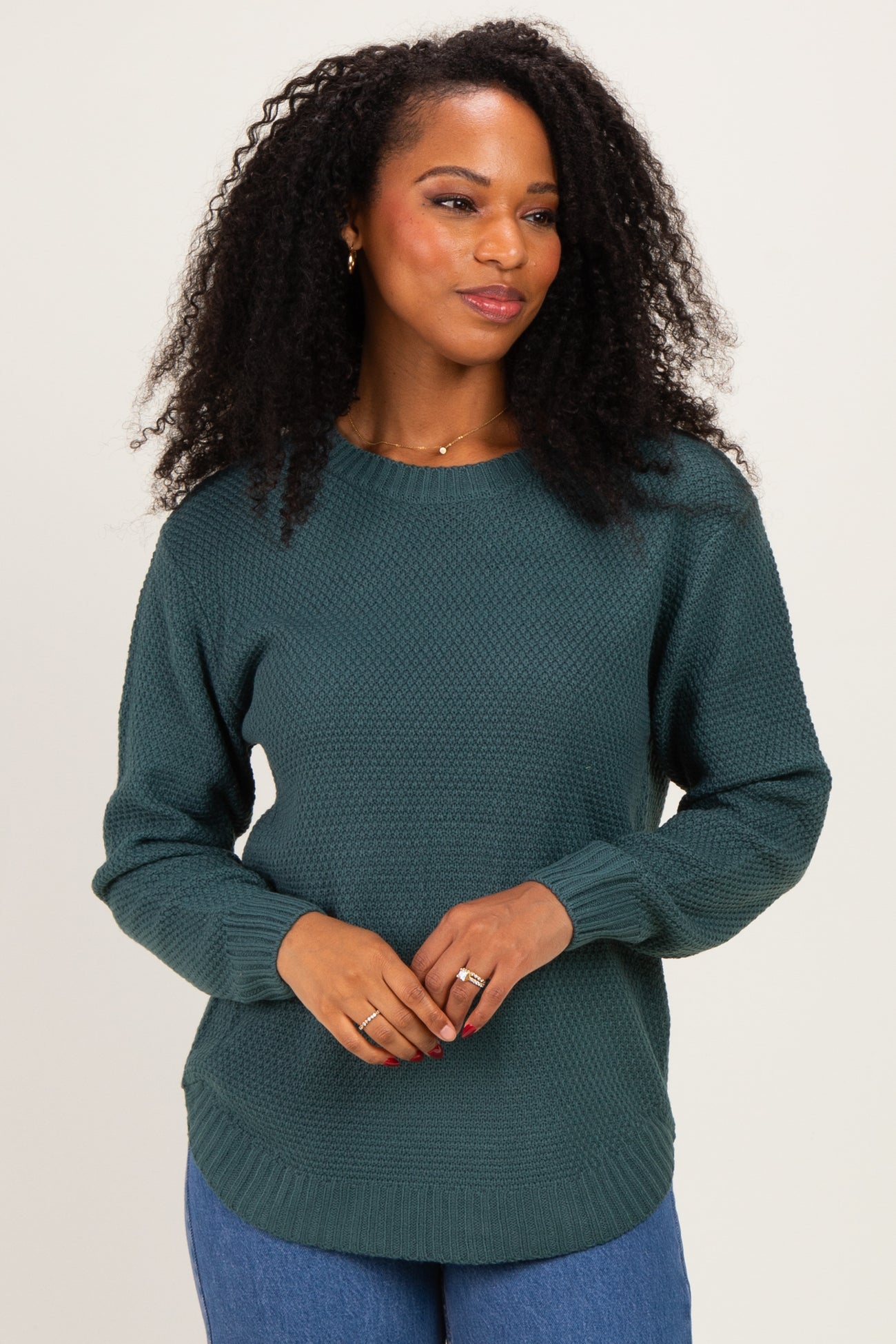 Ash Jade Knit Pullover Sweater