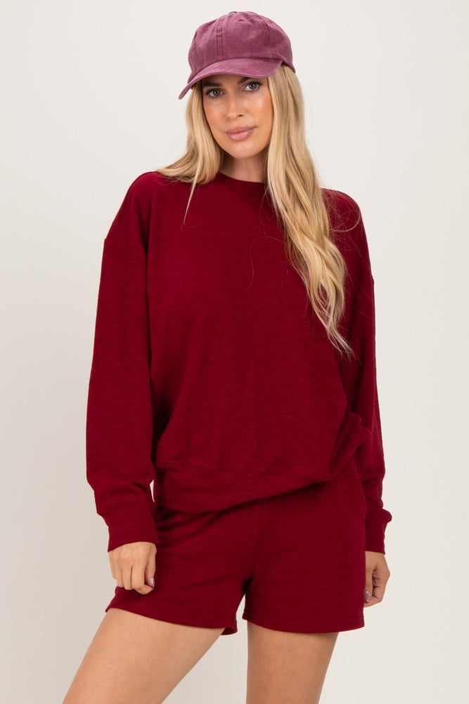 Cabernet Pullover & Shorts Set