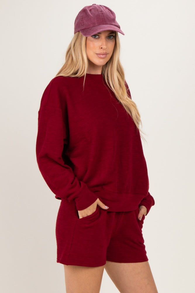 Cabernet Pullover & Shorts Set