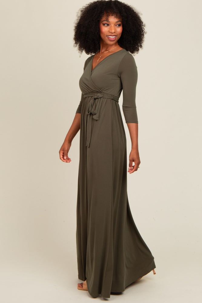 fitted lace wedding dress Yolanda Long Sleeve Maxi Dress - Sage Green Floral fitted lace wedding dress Yolanda Long Sleeve Maxi Dress - Sage Green Floral