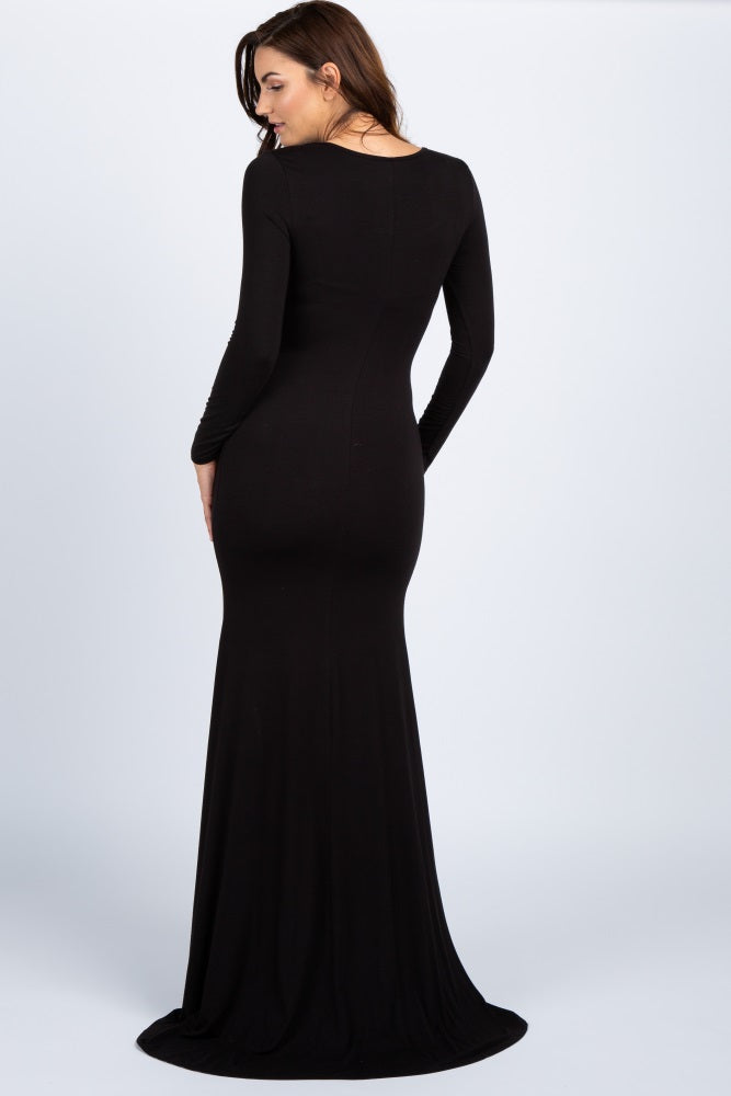 PinkBlush Black Long Sleeve Photoshoot Maternity Gown/Dress - Black PinkBlush Black Long Sleeve Photoshoot Maternity Gown/Dress - Black