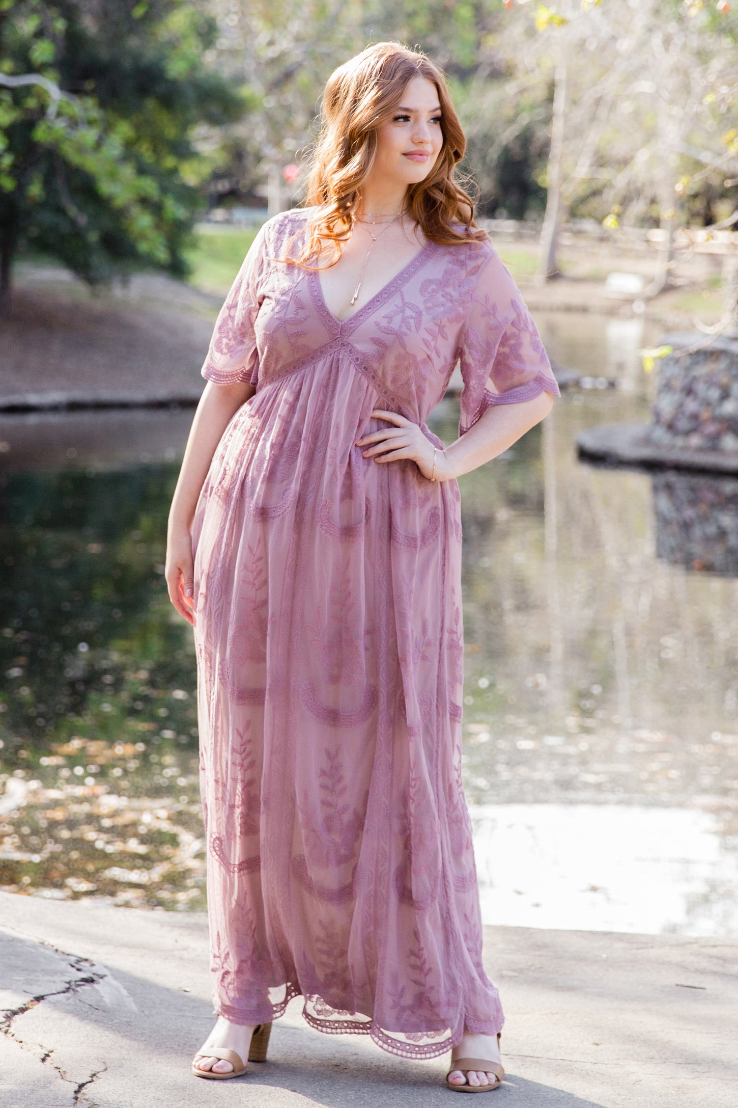 Light Pink Lace Mesh Overlay Plus Maternity Maxi Dress PinkBlush Mauve Lace Mesh Overlay Plus Maxi Dress Light Pink Lace Mesh Overlay Plus Maternity Maxi Dress PinkBlush Mauve Lace Mesh Overlay Plus Maxi Dress