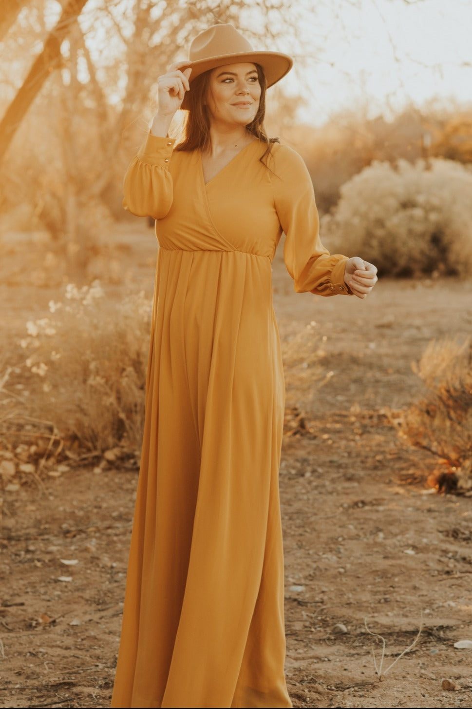 Yellow Chiffon Long Sleeve Pleated Maxi Dress PinkBlush Yellow Chiffon Long Sleeve Pleated Maxi Dress PinkBlush