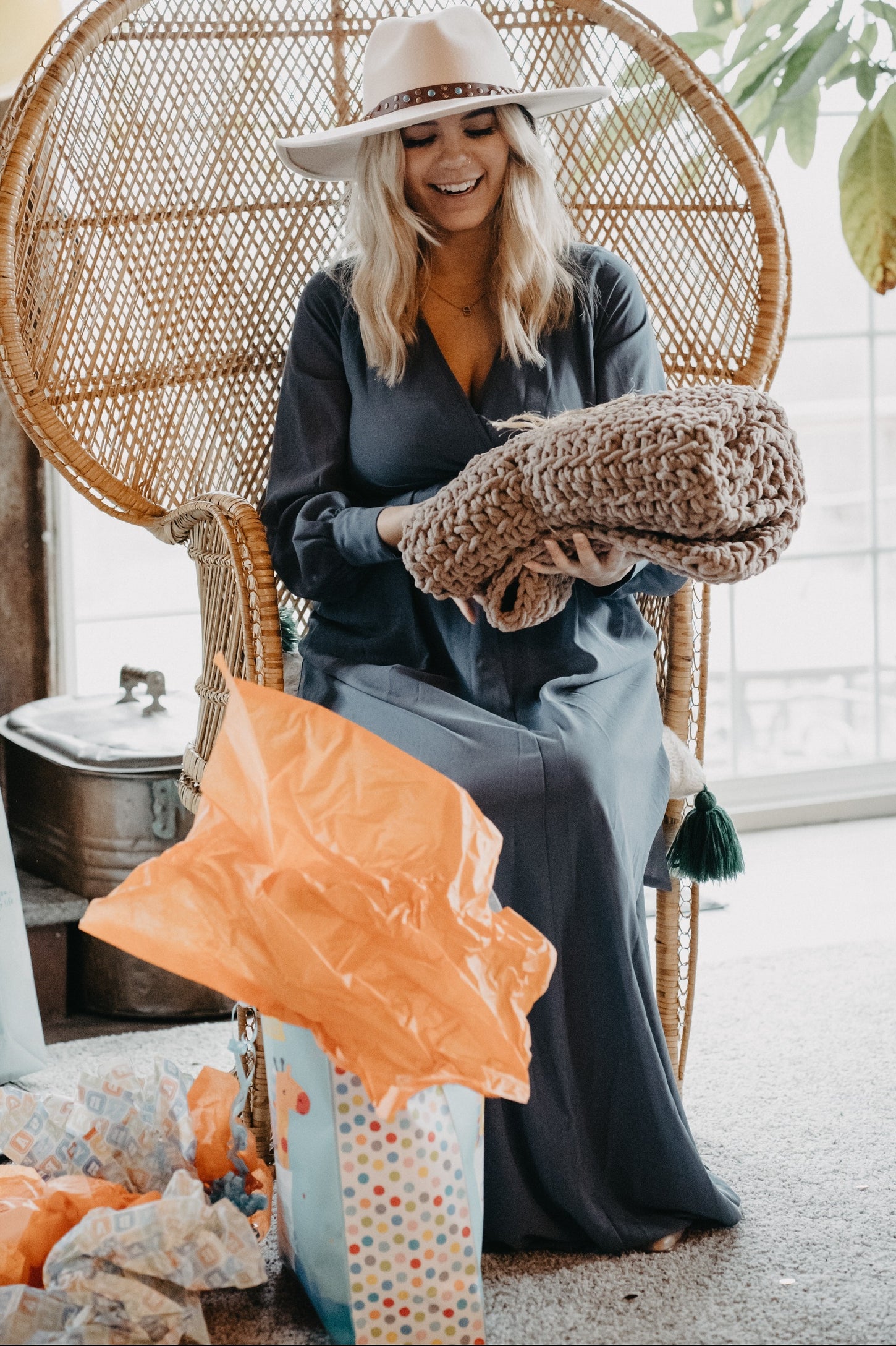 Blue Chiffon Long Sleeve Pleated Maternity Maxi Dress PinkBlush Blue Chiffon Long Sleeve Pleated Maternity Maxi Dress PinkBlush