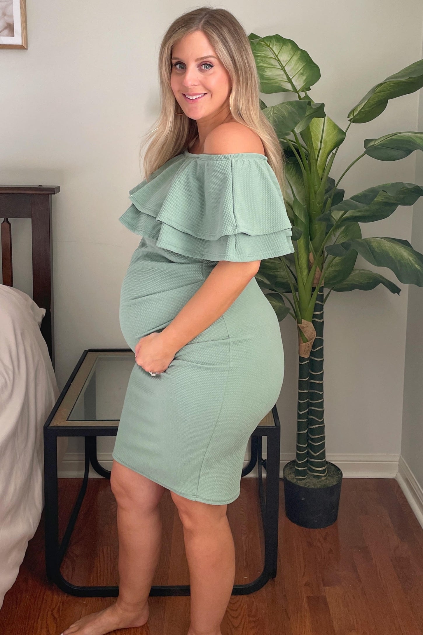 slim fit dress slacks Easy Fit Dress in Sage main image 0