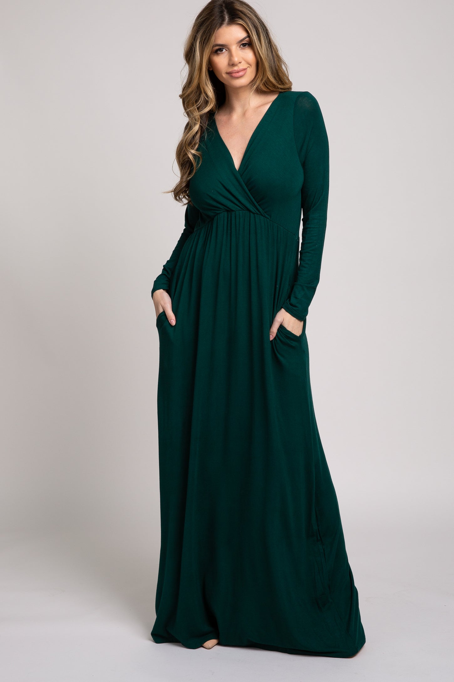 Green Long Sleeve Maxi Dress Green Long Sleeve Maxi Dress