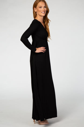 Black Long Sleeve Maxi Dress
