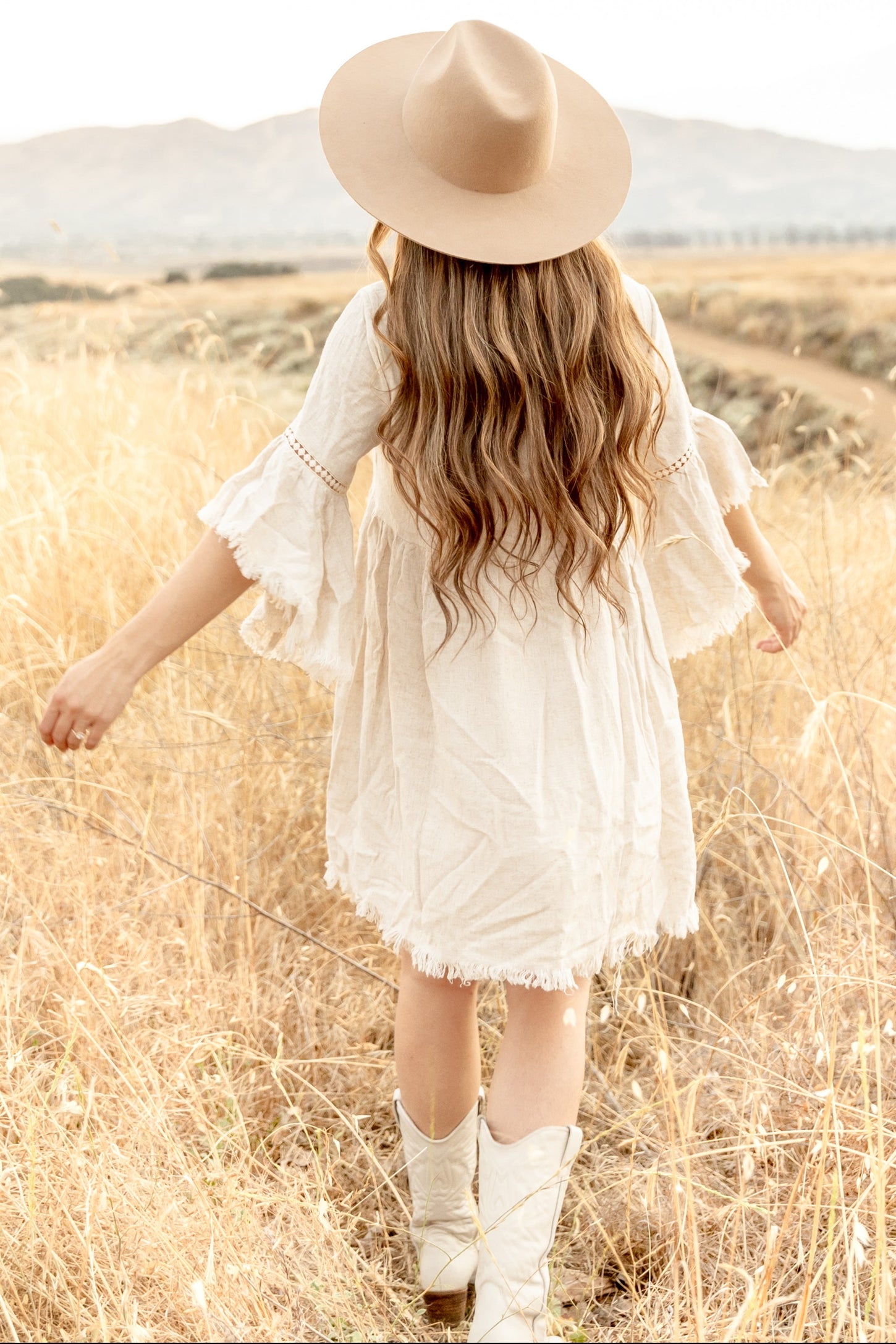 cream bell sleeve dress Crochet Lace Bell Sleeve Dress - Cream
