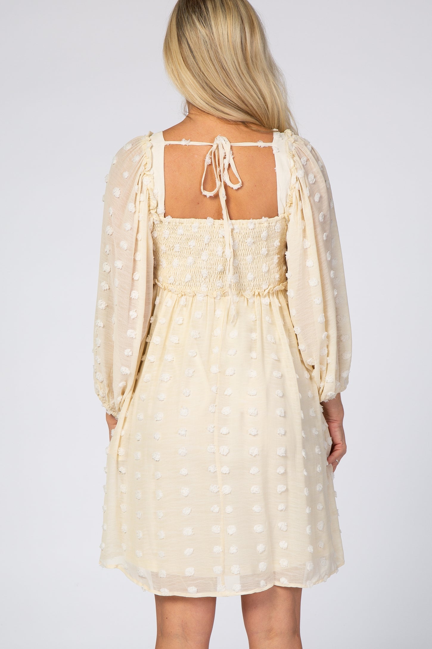 beige textured dress ASOS DESIGN textured scoop neck dropped waist midi dress in beige