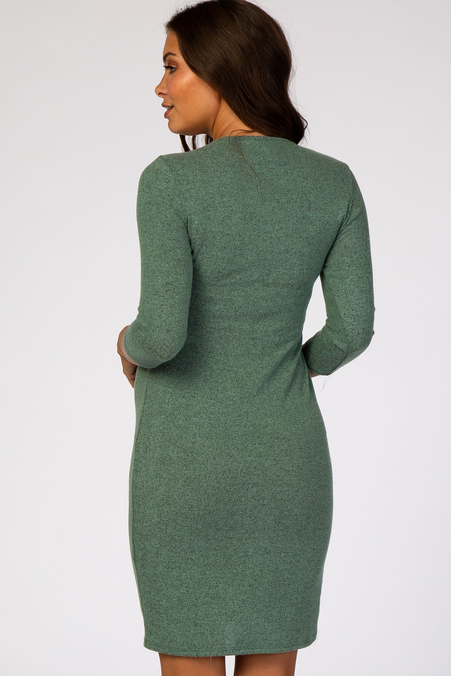 Green Wrap Fitted Maternity/Nursing Dress Green Wrap Fitted Maternity/Nursing Dress
