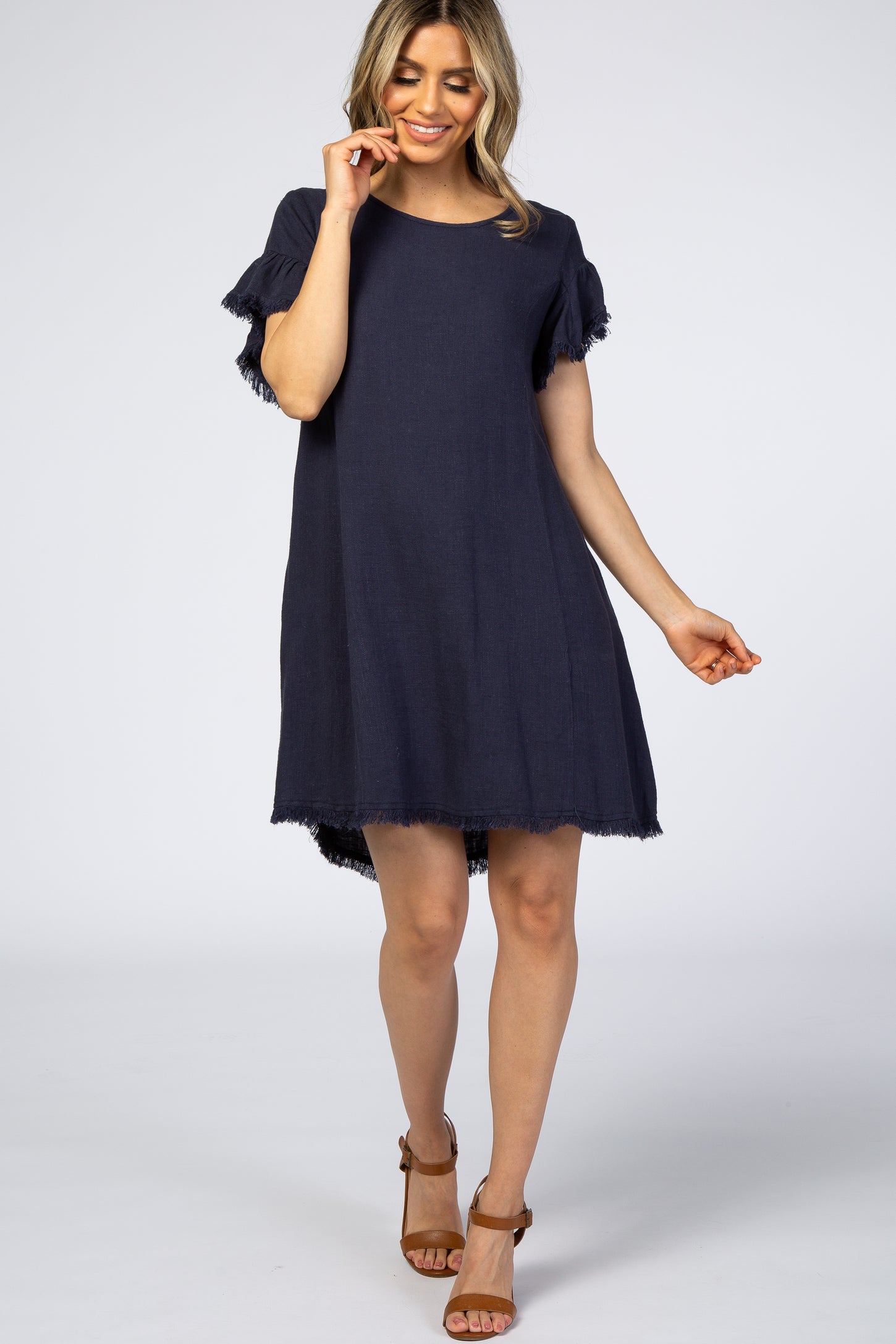 linen keyhole dress Linen Keyhole Dress