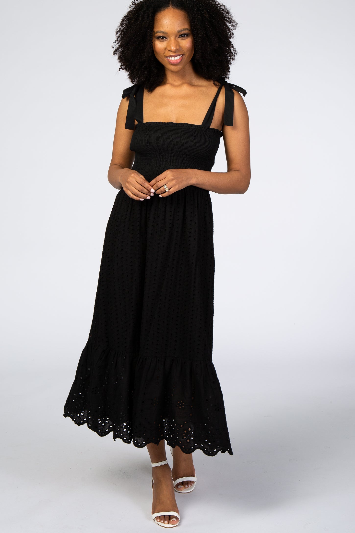 Black Eyelet Dress PinkBlush Black Eyelet Dress PinkBlush