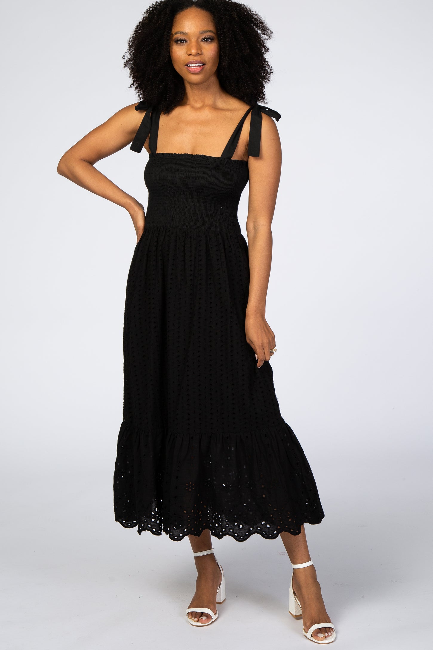 Black Eyelet Dress PinkBlush Black Eyelet Dress PinkBlush