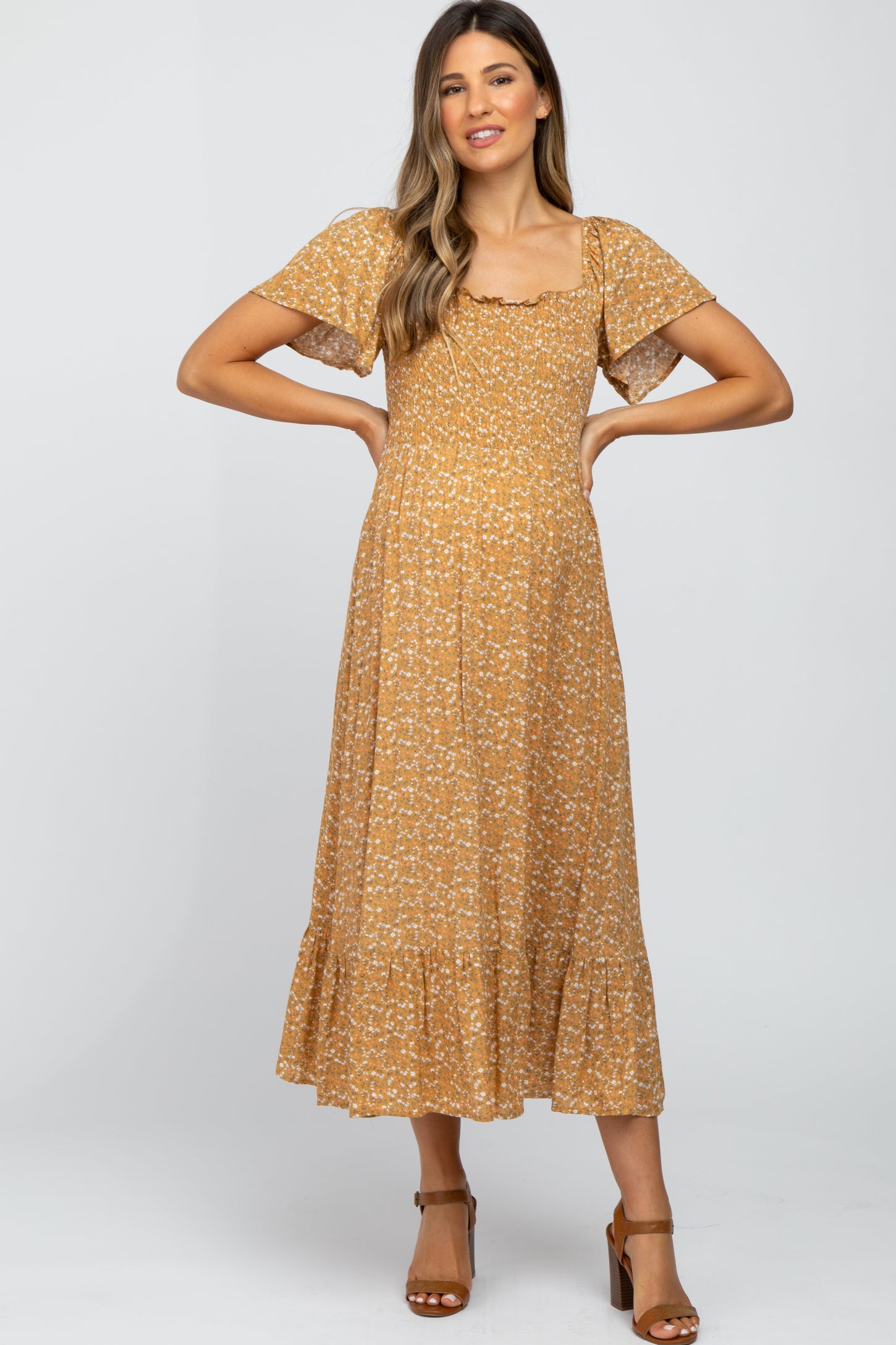 please mom dress distressed embroidered barrel - yellow denim Summer Walmart Fashion Faves, Tap the heart & say WALMART for details to shop, #walmartfashion #summeroutfitideas #whattowear