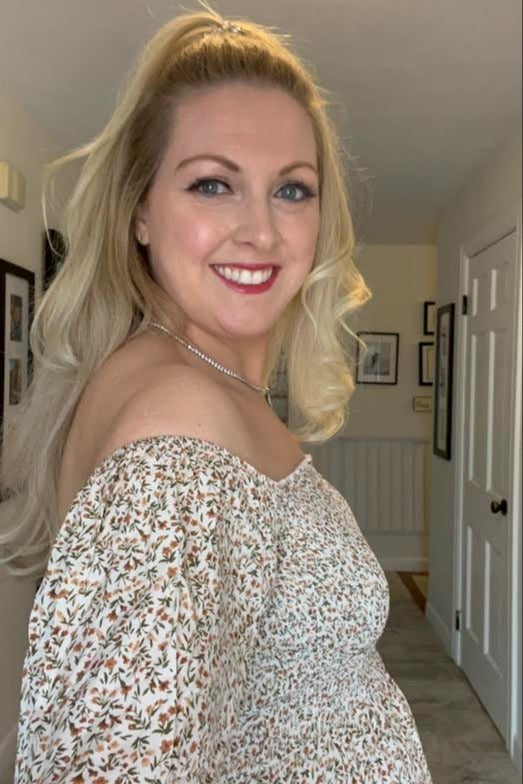 Ivory Floral Smocked Maxi Dress