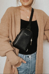 Taupe Bubble Sleeve Long Cardigan