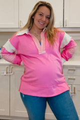 Blue Frayed Wide Leg Cropped Maternity Jeans