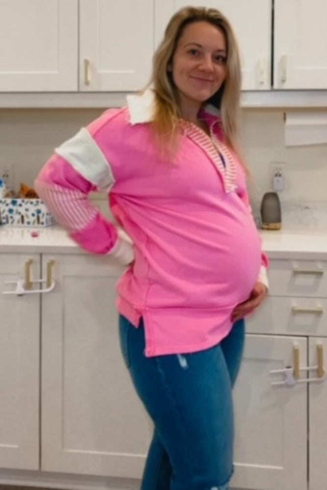 Blue Frayed Wide Leg Cropped Maternity Jeans