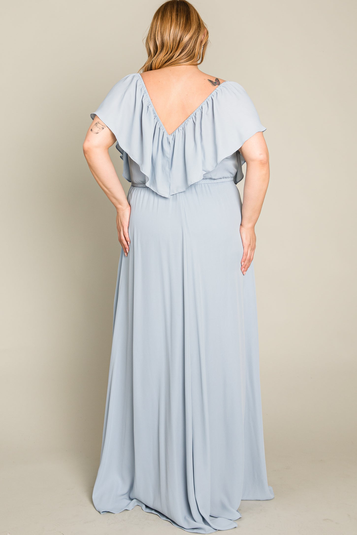 Ever-Pretty Women's Long Slit A-line Chiffon Off-Shoulder Ever-Pretty Women's Long Slit A-line Chiffon Off-Shoulder