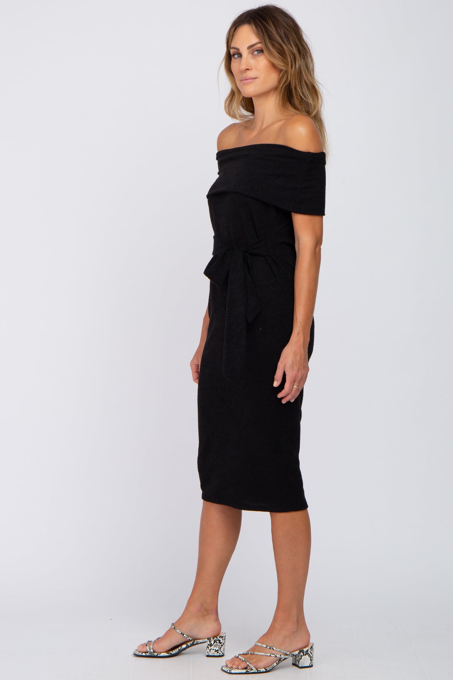 folded off the shoulder dress Emerald Satin Folded Off-shoulder A-line Occasion Dress