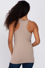 Mocha Fitted Tank Top