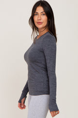 Charcoal Active Long Sleeve Top