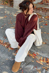 Taupe Terry Flare Lounge Pants