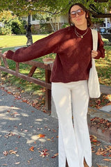 Taupe Terry Flare Lounge Pants