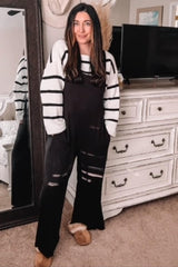 Black Sleeveless Pocketed Wide Leg Jumpsuit