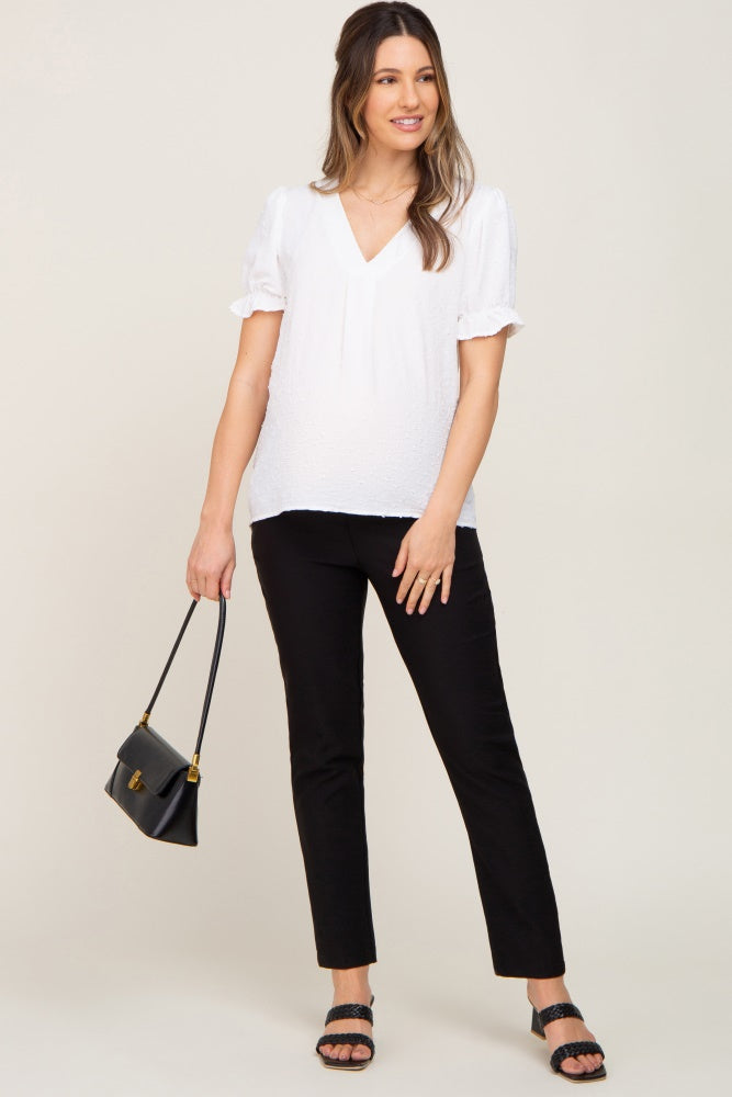 Pinkblush Black Stretchy Slim Fit Crop Maternity Dress Pants Small Pinkblush Black Stretchy Slim Fit Crop Maternity Dress Pants Small
