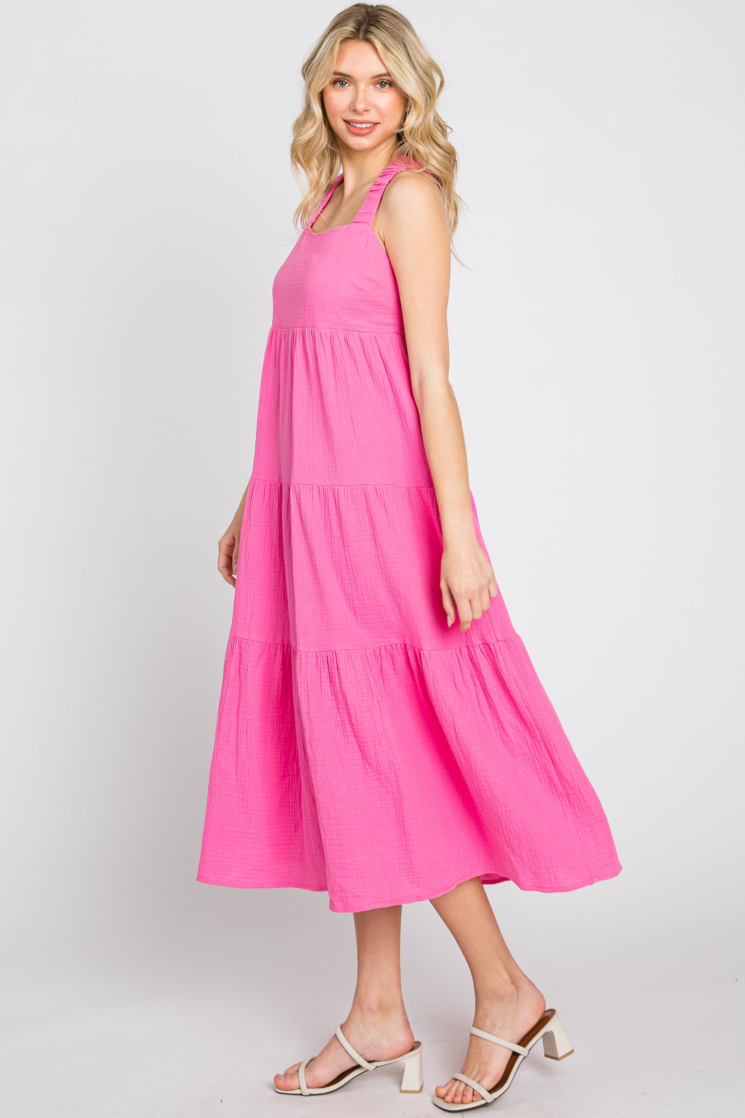 neon midi dress Rendevous Midi Neon Pink