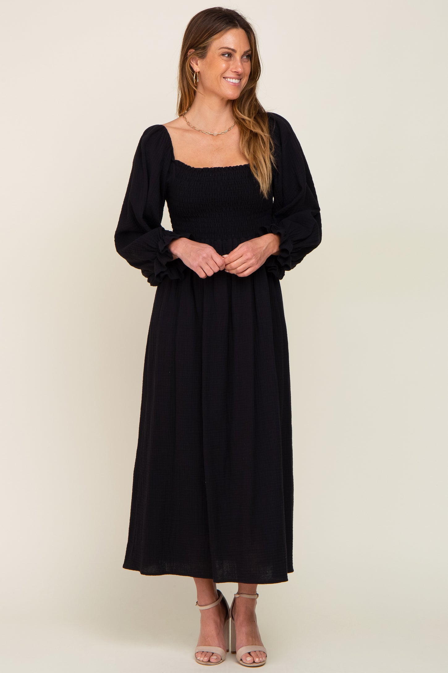 black gauze midi dress Marni Midi Dress (Black Gauze) Ten Tomorrow