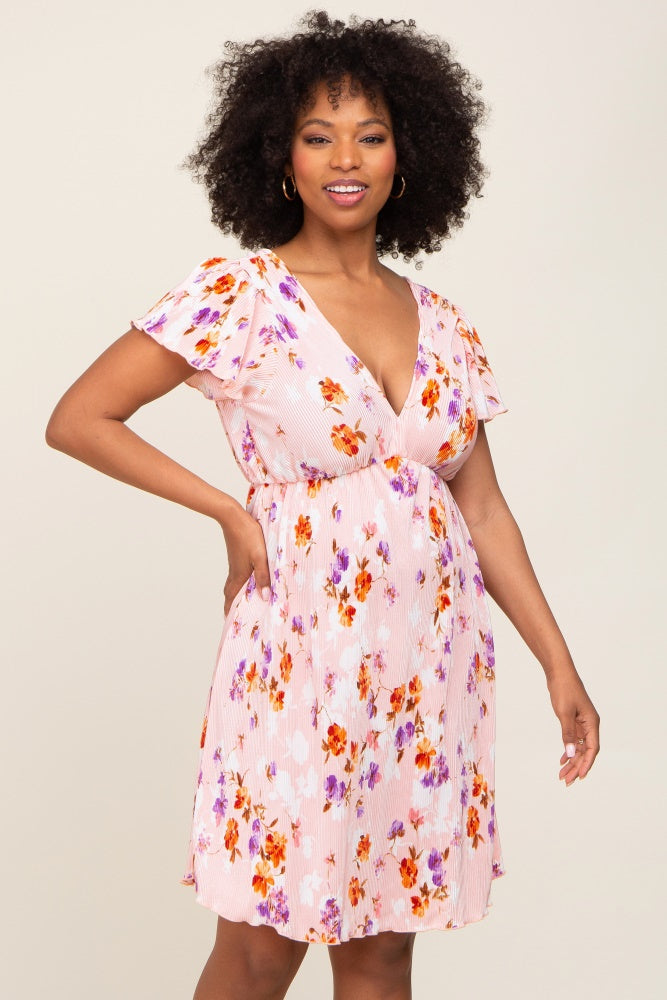 floral pleated wrap dress Women's Floral Pleated Asymmetric Wrap Dress, Teal