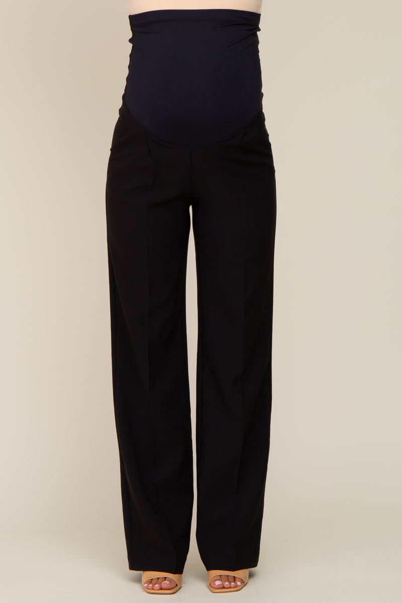 Pinkblush Maternity Black Straight Leg Dress Pants