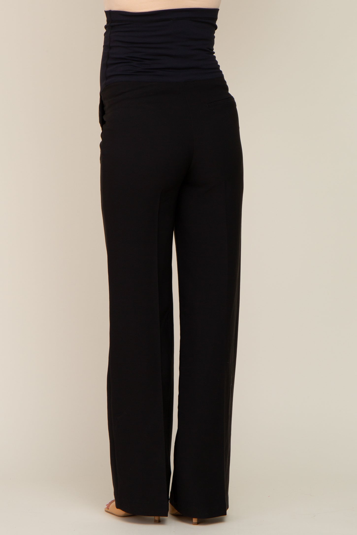 Black Straight Leg Maternity Dress Pants PinkBlush Black Straight Leg Maternity Dress Pants PinkBlush