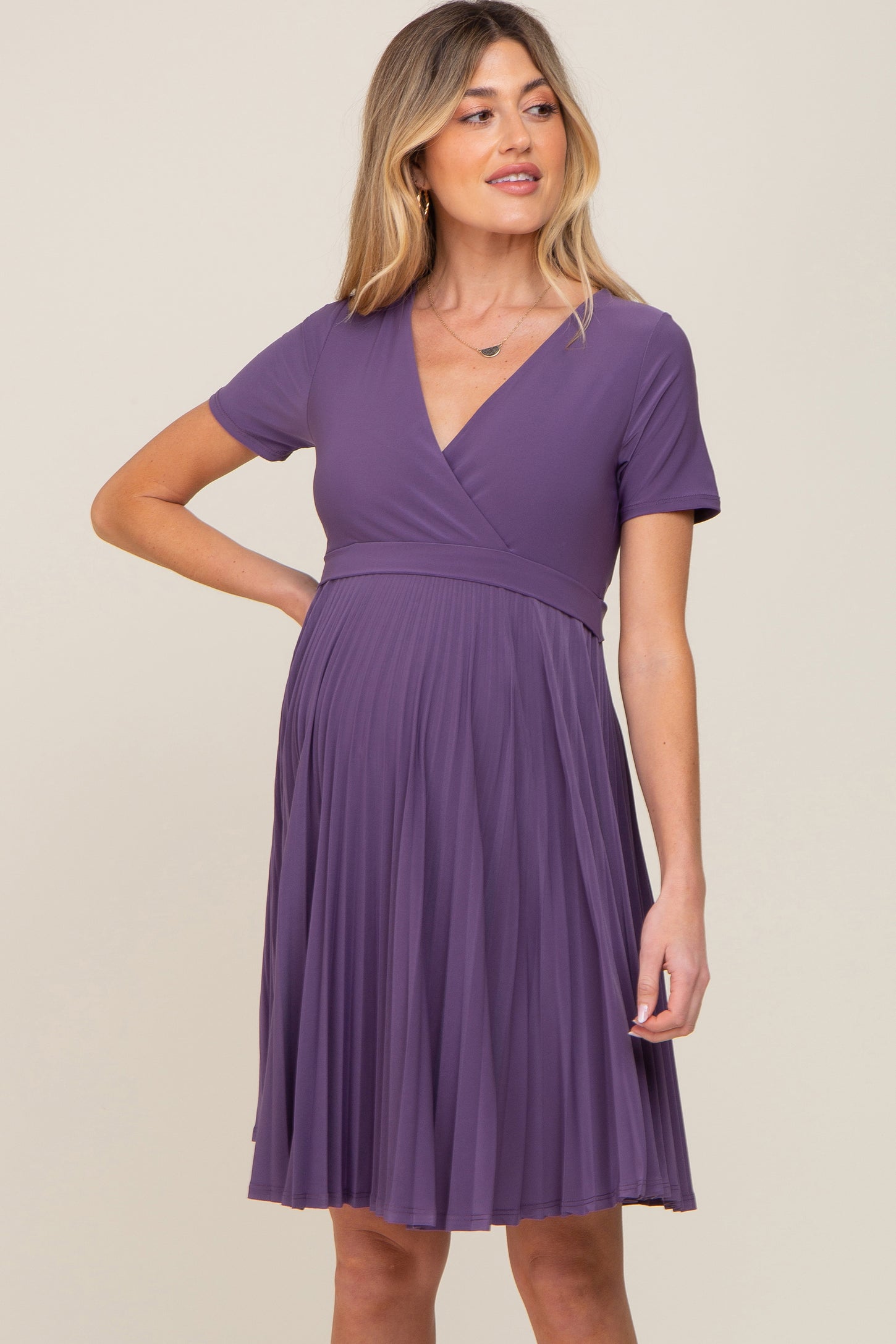 nursing bridesmaid dress Alicia Nursing Dress Berry
