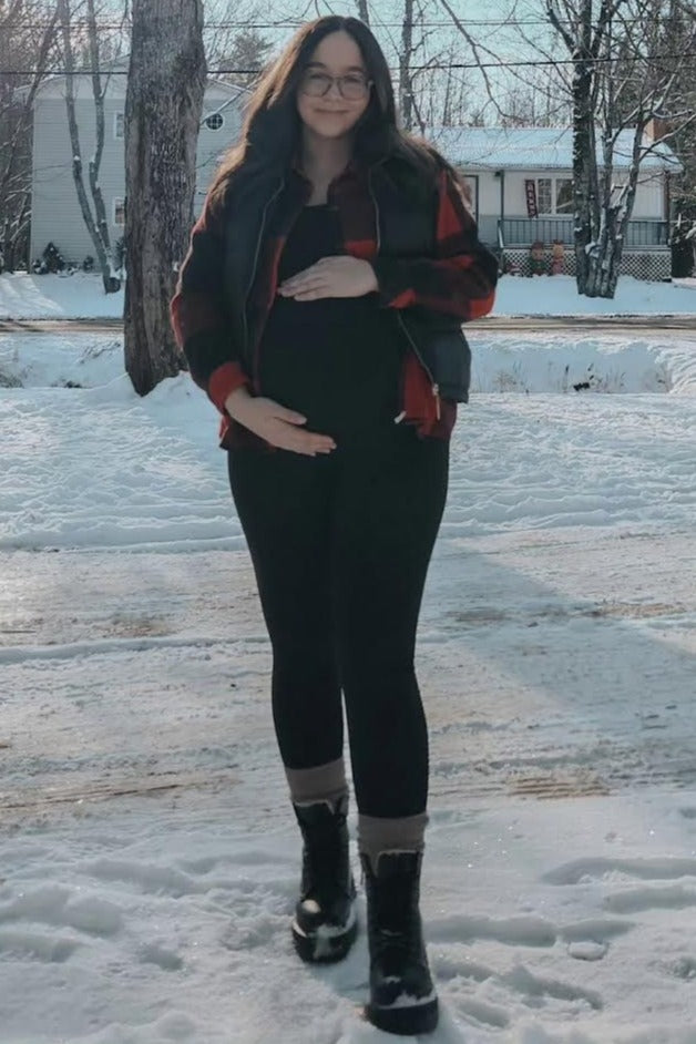 Black Sleeveless Maternity One Piece