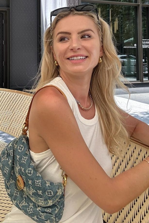 White Racerback Fitted Midi Dress