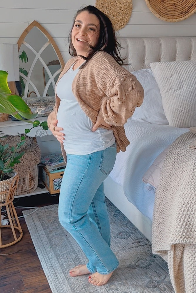Blue Vintage Wash Maternity Jeans
