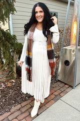 Taupe Ribbed Knit Maxi Dress