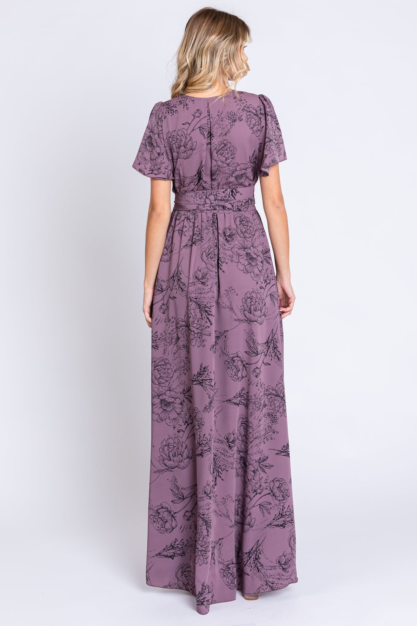 purple maxi flowers mini dress FARM Rio Purple Flower Mini Dre Maxi Flower Purple in Red