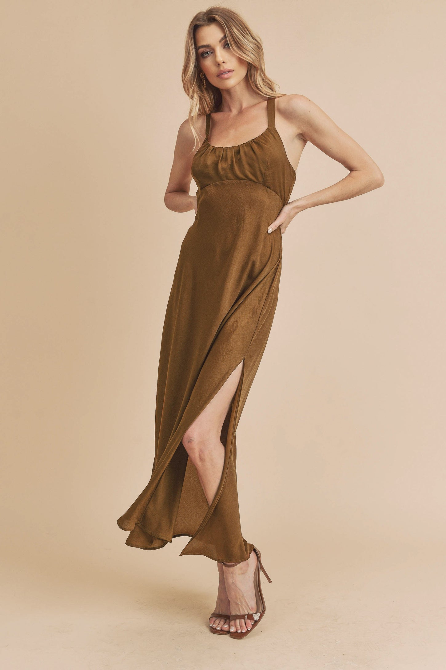 Bronze Maxi Dress PinkBlush Bronze Maxi Dress PinkBlush
