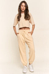 Yellow Drawstring Sweatpants