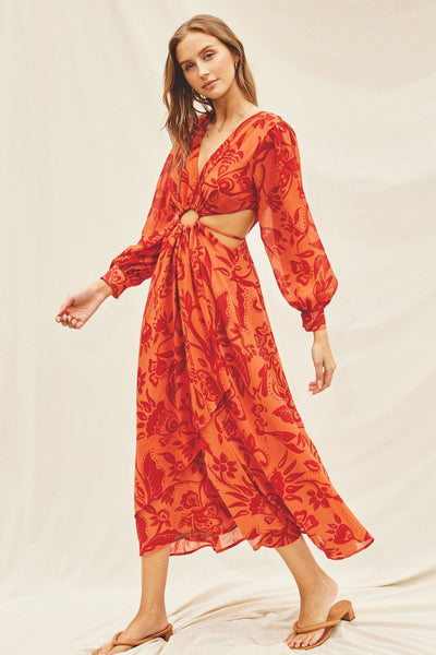 o ring maxi dress Orange Cutout Height:5.5-5.7 / 165-170 D5256 whilst the floor Timeless Lace A-Line Wedding