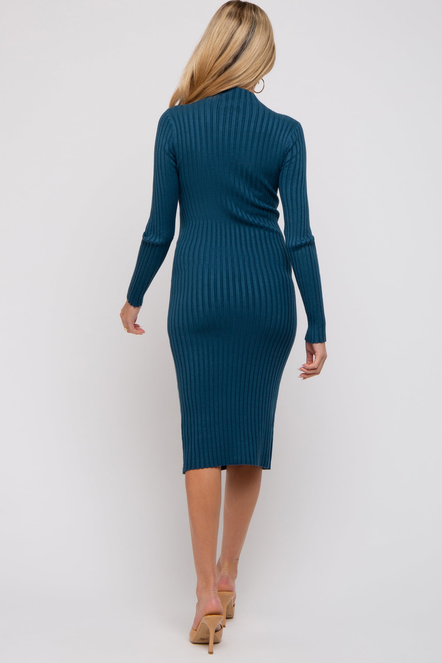 teal ribbed dress Madison Ribbed Mini Dress - Teal