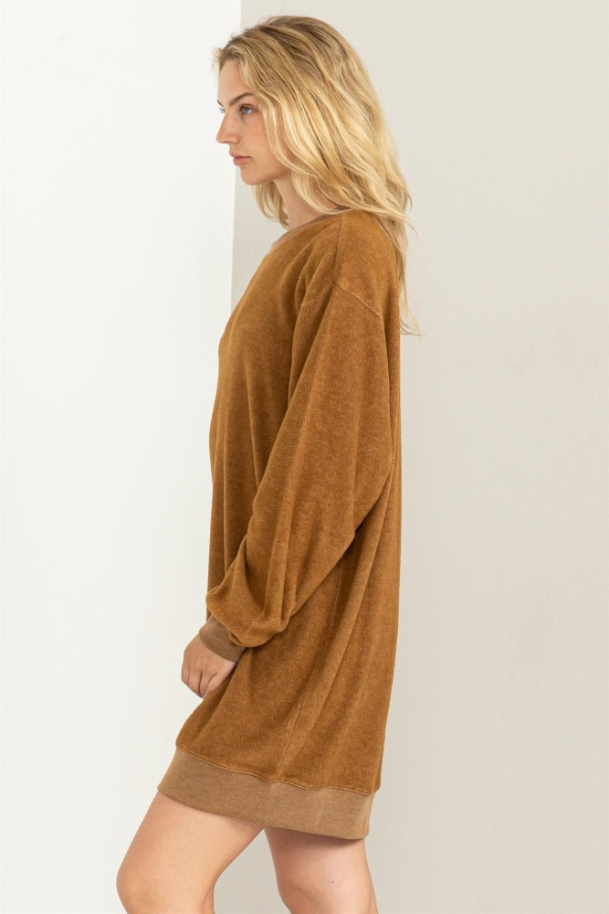 oversized fleece dress Long Sweatshirt Dress for Women, Oversized Hoodie Dress With Pockets, Fleece Inside