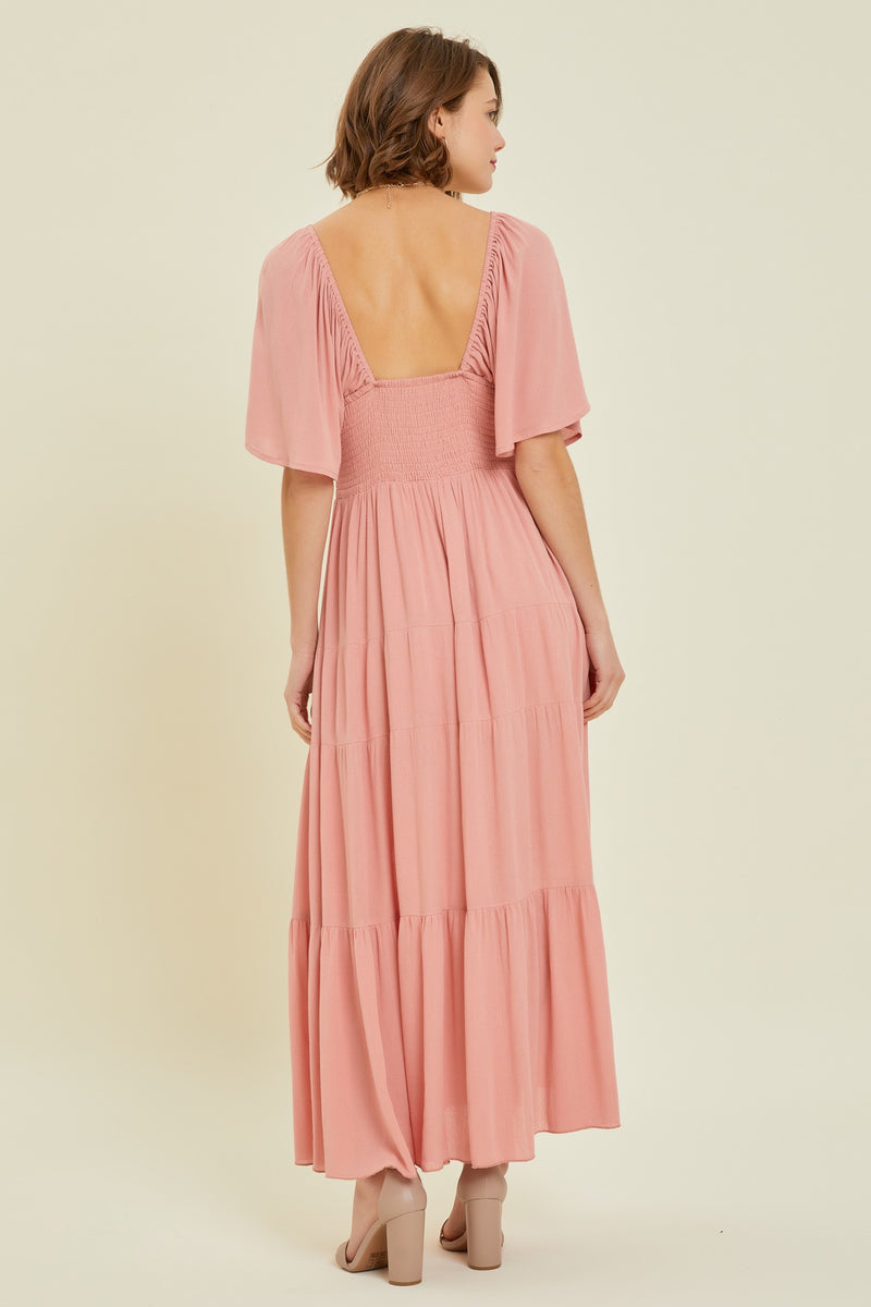 ss floral gauze ruffle dress main image 0