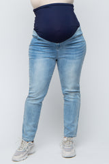 Light Blue Maternity Plus Skinny Jeans