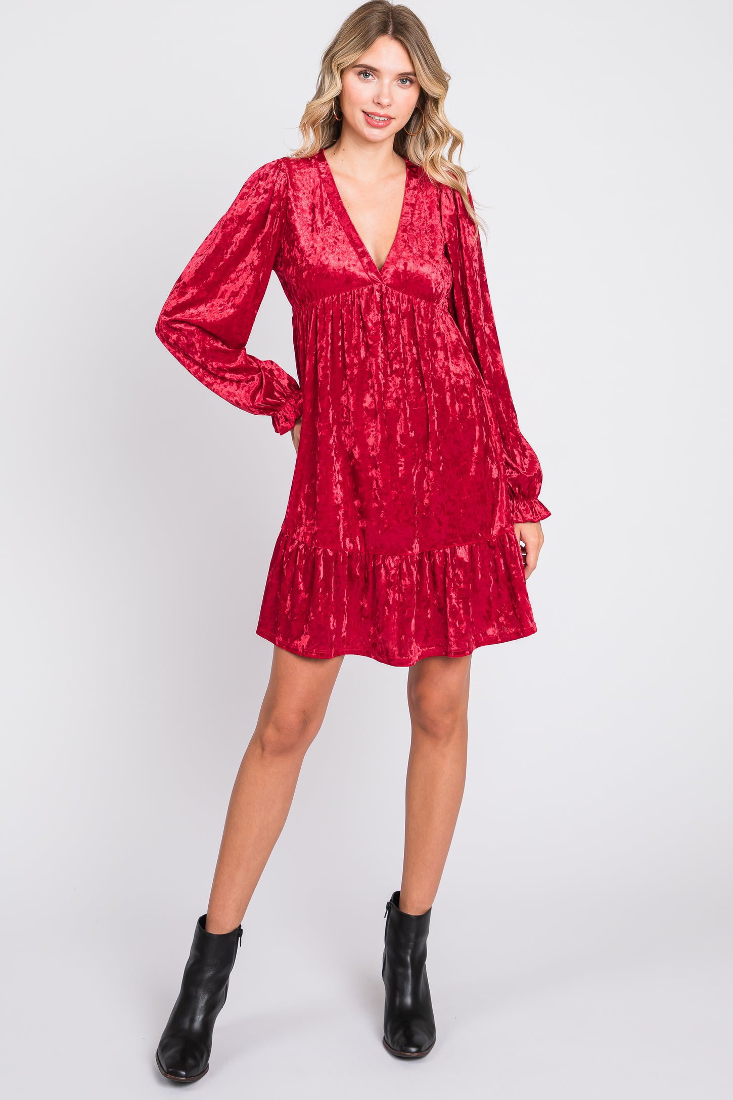 red velvet maternity dress Sunnderly Off Shoulder Long Sleeves Maternity Dress for Photoshoot Velvet Robe Maternity Gown Baby Shower Dress Yellow Size 14 at Amazon Women's Clothing store